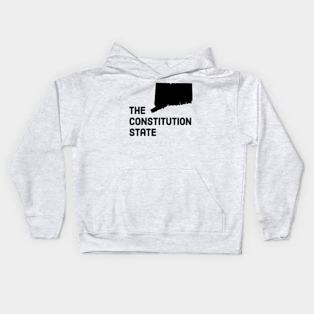 Connecticut - The Constitution State Kids Hoodie by whereabouts